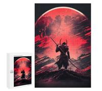 Teenagerss 1000 PCS Puzzle Samurai Moonlit Journey -2 Adult Jigsaw Puzzles Precision Cutting Help The Brain Exercise Challenging Family Fun Game 1000 PCS