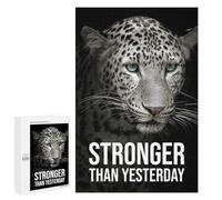 Teenagerss 1000 PCS Puzzle Stronger Than Yesterday Jigsaw Puzzles for Adults Stress Reliever Educational Challenge Unique Challenge Game 1000 PCS