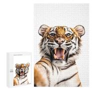 Teenagerss 1000 PCS Puzzle Tiger Selfie Puzzle for Adults Anti-Stress Toys Difficult Challenge Great Gift for Gaming 1000 PCS