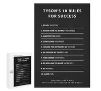 Teenagerss 1000 PCS Puzzle Tyson 10 Rules For Success Adult Jigsaw Puzzles Precision Cutting Help The Brain Exercise Challenging Family Fun Game 1000 PCS