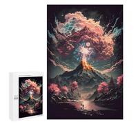 Teenagerss 1000 PCS Puzzle Volcanic Aurora Reflections Puzzles for Adults Family Game Staycation Kill Time Birthday Present, Gifts, 1000 PCS