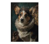 Teenagerss 1000pcs(38x26cm) S Jigsaw Puzzle Royal Corgi Portrait-3 Puzzles for Adults Hands-on Game Birthday Present Unique Birthday And Xmas Gifts 1000pcs(38x26cm) S