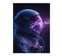 Teenagerss 1000pcs(52x38cm) Jigsaw Puzzle Electricity Astronaut Artwork Teenagers Puzzles Relaxing Games Presents for Women Christmas Birthday Gifts 1000pcs(52x38cm)
