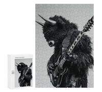 Teenagerss 300 PCS Jigsaw Puzzle Bison Guitar Jigsaws for Adults DIY Toys Analysis And Logic Challenging Game Gifts 300 PCS