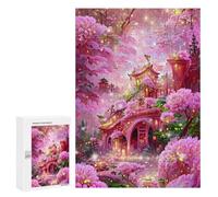 Teenagerss 300 PCS Jigsaw Puzzle Enchanted Floral Gateway Jigsaws for Adults Relaxing Games Improve Memory Fun Activities at Home 300 PCS