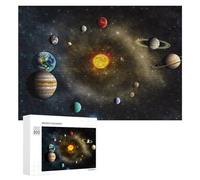 Teenagerss 300 PCS Jigsaw Puzzle Exploring Our Solar System A Visual Journey -1 Jigsaws for Adults Family Games Birthday Present Fun at Home Activities, 300 PCS