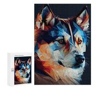 Teenagerss 300 PCS Jigsaw Puzzle Husky Abstract Jigsaws for Adults DIY Toys Analysis And Logic Challenging Game Gifts 300 PCS