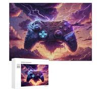 Teenagerss 300 PCS Jigsaw Puzzle Thunderstorm Gaming Controller Jigsaw Anti-Stress Toys Home Decoration Unique Birthday And Xmas Gifts 300 PCS