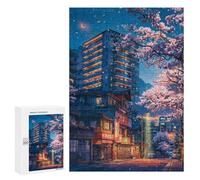 Teenagerss 300 PCS Jigsaw Puzzle When The Sakura Bloom Puzzle for Adults Family Games Staycation Kill Time Unique Birthday And Xmas Gifts 300 PCS