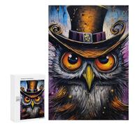 Teenagerss 300 PCS Jigsaw Puzzle Whimsical Owl Art Print Jigsaws for Adults Relaxing Games Improve Memory Fun Activities at Home 300 PCS