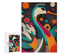 Teenagerss 300 PCS Puzzle Abstract Goose in Space Puzzle for Adults Anti-Stress Toys Difficult Challenge Great Gift for Gaming 300 PCS