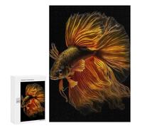 Teenagerss 300 PCS Puzzle Bettas Gold Fish Jigsaw Puzzles for Adults Stress Reliever Educational Challenge Unique Challenge Game 300 PCS