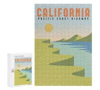 Teenagerss 300 PCS Puzzle California Pacific Coast Adult Jigsaw Puzzles Precision Cutting Help The Brain Exercise Challenging Family Fun Game 300 PCS
