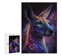 Teenagerss 300 PCS Puzzle Cosmic Kangaroo Portrait-15 Jigsaw Puzzles for Adults Stress Reliever Educational Challenge Unique Challenge Game 300 PCS