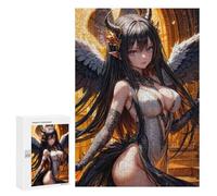Teenagerss 300 PCS Puzzle Devil Angel Anime Girl Jigsaw Puzzles for Adults Stress Reliever Educational Challenge Unique Challenge Game 300 PCS