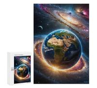Teenagerss 300 PCS Puzzle Earth from Space A Cosmic View -1 Adult Jigsaw Puzzles Precision Cutting Help The Brain Exercise Challenging Family Fun Game 300 PCS