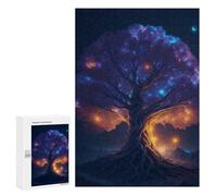 Teenagerss 300 PCS Puzzle Enchanted Cosmic Tree -5 Puzzle for Adults Anti-Stress Toys Difficult Challenge Great Gift for Gaming 300 PCS