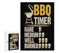 Teenagerss 300 PCS Puzzle Funny Bbq Lover Adult Jigsaw Puzzles Precision Cutting Help The Brain Exercise Challenging Family Fun Game 300 PCS