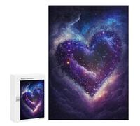 Teenagerss 300 PCS Puzzle Galactic Love Heart Adult Jigsaw Puzzles Precision Cutting Help The Brain Exercise Challenging Family Fun Game 300 PCS