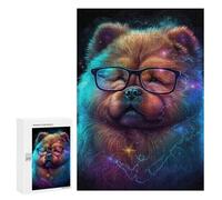 Teenagerss 300 PCS Puzzle Galactic Pup Glasses Jigsaw Puzzles for Adults Stress Reliever Educational Challenge Unique Challenge Game 300 PCS