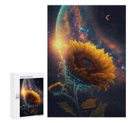 Teenagerss 300 PCS Puzzle Galactic Sunflower -2 Puzzles for Adults Family Game Staycation Kill Time Birthday Present, Gifts, 300 PCS