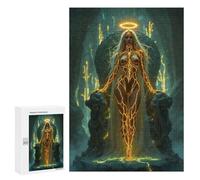 Teenagerss 300 PCS Puzzle Golden Goddess Jigsaw Puzzles for Adults Stress Reliever Educational Challenge Unique Challenge Game 300 PCS