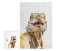 Teenagerss 300 PCS Puzzle Iguana Selfie Puzzle for Adults Anti-Stress Toys Difficult Challenge Great Gift for Gaming 300 PCS