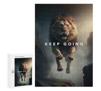Teenagerss 300 PCS Puzzle Keep Going Lion's Leap Puzzle for Adults Anti-Stress Toys Difficult Challenge Great Gift for Gaming 300 PCS