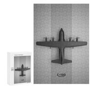 Teenagerss 300 PCS Puzzle Lockheed C130 Hercules Puzzle for Adults Anti-Stress Toys Difficult Challenge Great Gift for Gaming 300 PCS
