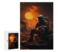 Teenagerss 300 PCS Puzzle Lost Astronaut Puzzle for Adults Anti-Stress Toys Difficult Challenge Great Gift for Gaming 300 PCS