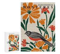 Teenagerss 300 PCS Puzzle Monterey Jazz Fest Poster Jigsaw Puzzles for Adults Stress Reliever Educational Challenge Unique Challenge Game 300 PCS