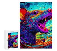 Teenagerss 300 PCS Puzzle Rat Artwork Puzzles for Adults Family Game Staycation Kill Time Birthday Present, Gifts, 300 PCS