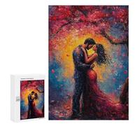 Teenagerss 300 PCS Puzzle Romantic Couple Under Tree Puzzle for Adults Anti-Stress Toys Difficult Challenge Great Gift for Gaming 300 PCS
