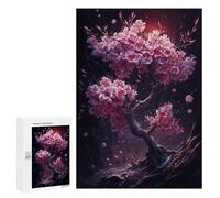 Teenagerss 300 PCS Puzzle Sakura Cherry Blossom Puzzle for Adults Anti-Stress Toys Difficult Challenge Great Gift for Gaming 300 PCS