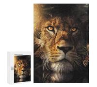Teenagerss 300 PCS Puzzle The Hiding Lion Puzzle for Adults Anti-Stress Toys Difficult Challenge Great Gift for Gaming 300 PCS