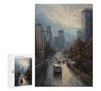 Teenagerss 300 PCS Puzzle Vancouver Art Canada Puzzle for Adults Anti-Stress Toys Difficult Challenge Great Gift for Gaming 300 PCS