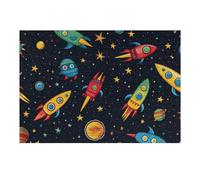 Teenagerss 38x26cm/1000pcs Jigsaw Puzzle Colorful Rocket Ship Pattern Jigsaws for Adults Relaxing Games Improve Memory Fun Activities at Home 38x26cm/1000pcs