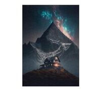 Teenagerss 38x26cm/1000pcs Jigsaw Puzzle House Mountains Space Jigsaw Puzzle Hands-on Game Analysis And Logic Christmas Birthday Gifts 38x26cm/1000pcs