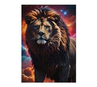 Teenagerss 38x26cm/1000pcs Jigsaw Puzzle Lion Galaxy Fantasy Jigsaw Puzzle Hands-on Game Analysis And Logic Christmas Birthday Gifts 38x26cm/1000pcs