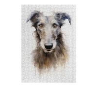 Teenagerss 38x26cm/1000pcs Jigsaw Puzzle Scottish Deerhound Dog Puzzle for Adults DIY Toys Difficult Challenge Christmas Birthday Gifts 38x26cm/1000pcs