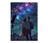 Teenagerss 38x26cm/1000pcs Jigsaw Puzzle Shared Wonder Under Star Jigsaw Puzzle Hands-on Game Analysis And Logic Christmas Birthday Gifts 38x26cm/1000pcs
