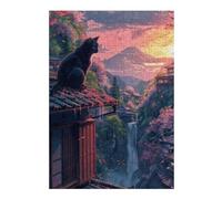 Teenagerss 38x26cm/1000pcs Jigsaw Puzzle Tokyo at Sunset Jigsaw Puzzle Hands-on Game Analysis And Logic Christmas Birthday Gifts 38x26cm/1000pcs