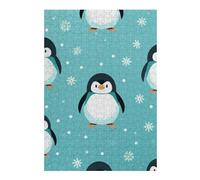 Teenagerss 38x26cm/1000pcs Puzzle Winter Penguin Pattern Puzzle for Adults Fun Games Perfect Decoration Gifts for Friends And Family 38x26cm/1000pcs