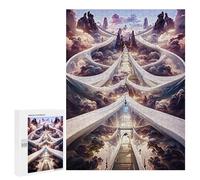 Teenagerss 500 PCS Jigsaw Puzzle Cloudy Pathway to Heaven Jigsaws for Adults Family Games Birthday Present Fun at Home Activities, 500 PCS