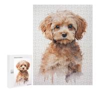 Teenagerss 500 PCS Jigsaw Puzzle Cockapoo Portrait Puzzle for Adults Family Games Staycation Kill Time Unique Birthday And Xmas Gifts 500 PCS