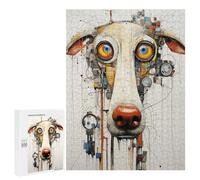 Teenagerss 500 PCS Jigsaw Puzzle Dog Modern Abstract Art Jigsaws for Adults DIY Toys Analysis And Logic Challenging Game Gifts 500 PCS