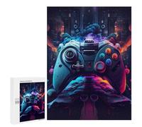 Teenagerss 500 PCS Jigsaw Puzzle Future Gaming Controller Teenagers Puzzles Relaxing Games Enhance Memory Unique Birthday And Xmas Gifts 500 PCS