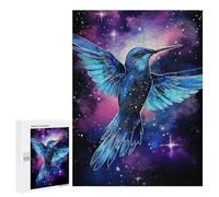 Teenagerss 500 PCS Jigsaw Puzzle Galactic Hummingbird Flight Jigsaws for Adults Relaxing Games Improve Memory Fun Activities at Home 500 PCS