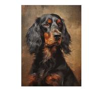 Teenagerss 500 PCS Jigsaw Puzzle Gordon Setter Adult Jigsaw Toy Wall Decor Difficult Challenge Fun Activities at Home 500 PCS