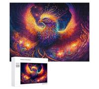 Teenagerss 500 PCS Jigsaw Puzzle Phoenix Rise Mythical Firebird Art Jigsaws for Adults Relaxing Games Improve Memory Fun Activities at Home 500 PCS